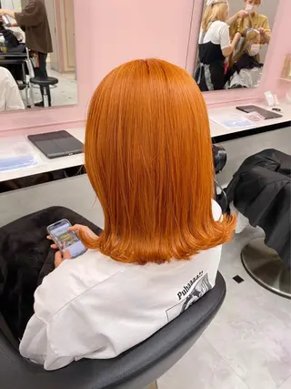 ミディアム カラー 艶髪ハイトーン🫧 Kurehaのヘアスタイル