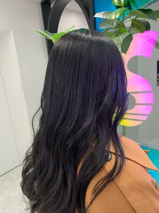 ロング カラー パーマ ヘアアレンジ メンズ キッズ ネイル マツエク・マツパ 💕トレンドうる艶髪 💕TUNE銀座のヘアスタイル