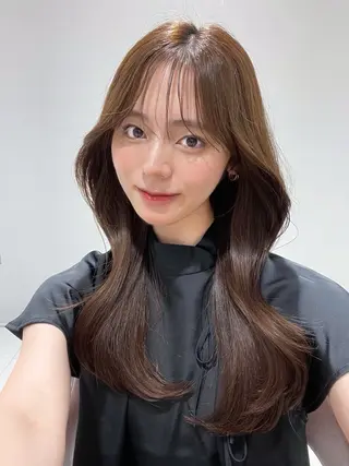 ロング 映える顔まわり/前髪 特化 💗 ユキマのヘアスタイル