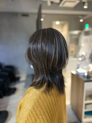 ミディアム カラー しずく🤍🧸 / fifthパーマのヘアスタイル