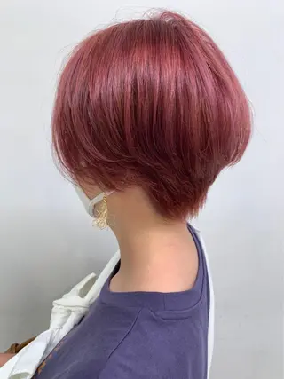 ショート 透明感♡グレージュ ♡ミルクティー♡のヘアスタイル