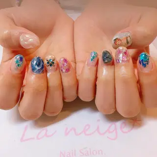 ネイル La neige* yuki 🥯🍑のネイルデザイン