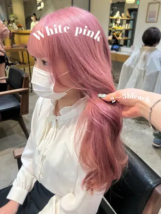 セミロング カラー Kana 🍋 ハイトーン【高円寺】のヘアスタイル