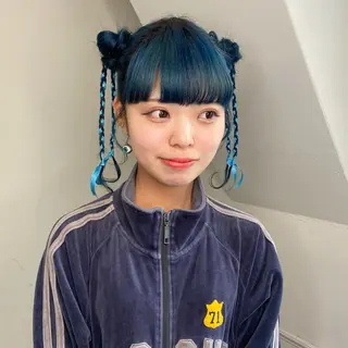 ミディアム カラー ヘアアレンジ 🌼memoto 東三国店🌼のマツエク・マツパデザイン