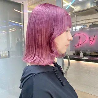 セミロング カラー 💗💗韓国レイヤー yu-ki💗💗のヘアスタイル