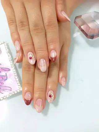 ミディアム ネイル 💎ビューティサロン 湘南　RIRAN💎のネイルデザイン