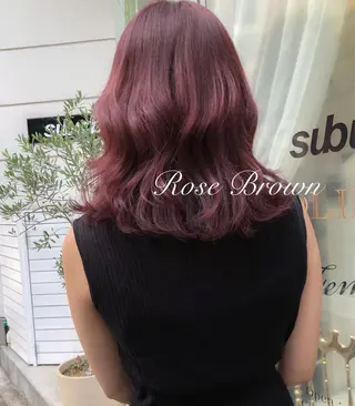 ミディアム カラー LOTTA CUCCI所属・miyu /トレンド カラー×艶髪のヘアスタイル