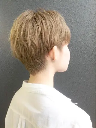 ショート カラー パーマ Memories水天宮前所属・花渕 俊彦のヘアスタイル