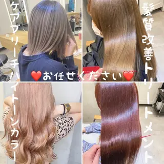 セミロング カラー あざと可愛い❤️ 髪質整形💊　輝のヘアスタイル