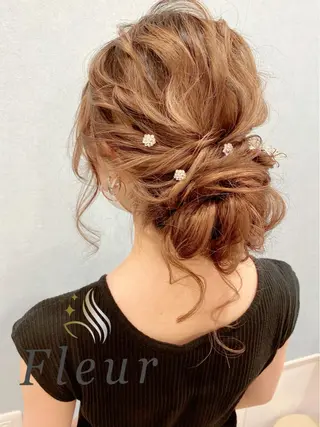 ロング ヘアアレンジ セットサロン      ラフテル所属・大阪/ヘアアレンジ /似合わせset💐のヘアスタイル