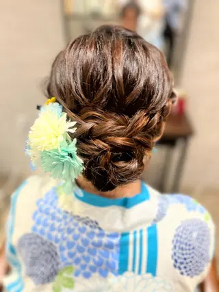 ロング ヘアアレンジ 🫧ぷる艶カラー🫧 Yuubi🦩のヘアスタイル