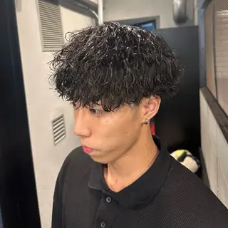 ショート メンズ ツイスパ/メンズ パーマ/歩夢のヘアスタイル