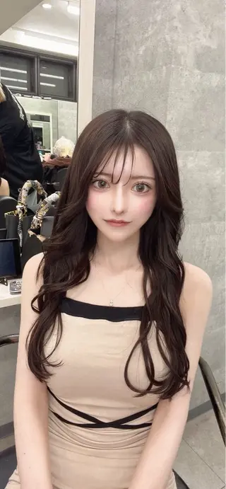 ロング カラー ダブルカラー 新宿のヘアスタイル