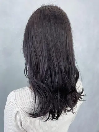 セミロング カラー パーマ ヘアアレンジ ITby ALBUM 北千住店のヘアスタイル