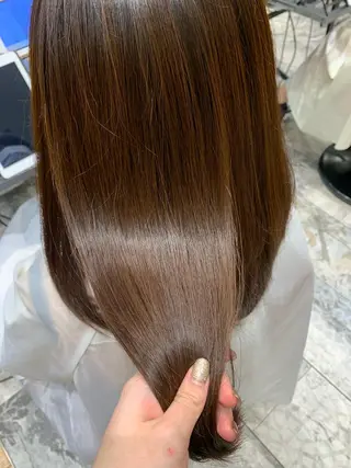 セミロング カラー 美髪ヘッドスパ🫧 西山紗奈江💆‍♀️のヘアスタイル