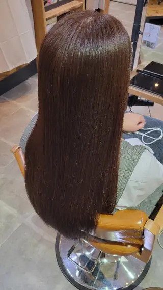 ロング カラー シェル🦋 【韓国風】のヘアスタイル