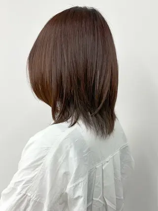 セミロング 小顔ボブ/お悩み解決 /ボブパーマ/とういのヘアスタイル