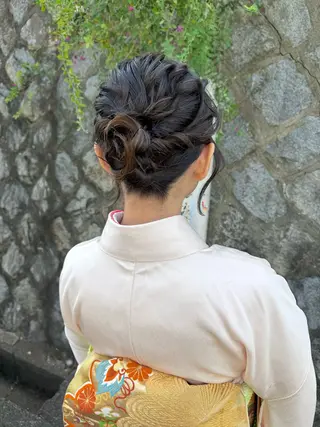 ミディアム ヘアアレンジ Un hair salon所属・🪿ｍａｉｋｏ🌿 プライベートサロンのヘアスタイル