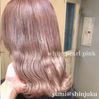 セミロング カラー ヘアアレンジ 代表🎀 ふわモテ愛 され髪🩷yumiのヘアスタイル