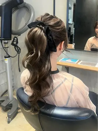 ロング みわ/博多 ブリーチ/メンズヘアのヘアスタイル