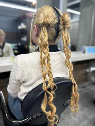 ロング 🌟髪質改善ケアカラ ー美髪縮毛矯正y🌟のヘアスタイル