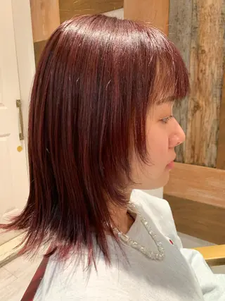 ミディアム カラー トキタ アオイのヘアスタイル