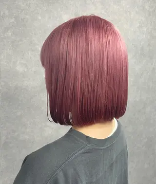 ミディアム カラー 🌟ハイトーン/ボブ /RYOJU🌟のヘアスタイル