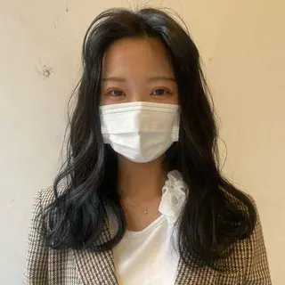 セミロング カラー 💚 nao💚のヘアスタイル