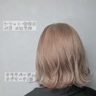 ミディアム カラー パーマ 🫧代表/新宿駅近/ 限定価格🫧田辺貴裕のヘアスタイル