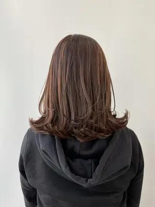 ミディアム カラー 🦄インナーカラー 🦄貫井彩花のヘアスタイル