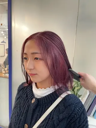 カラー ボブ/レイヤー /河内温太のヘアスタイル