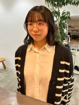 ミディアム Tommy所属・平田 知優のヘアスタイル