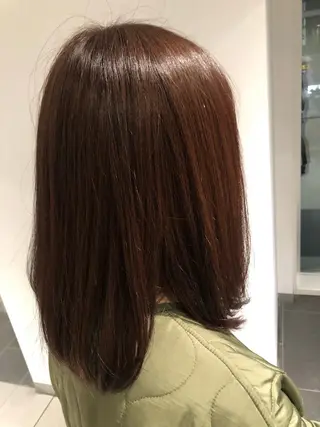 ミディアム カラー パーマモデル募集中 瀬在紗也香のヘアスタイル