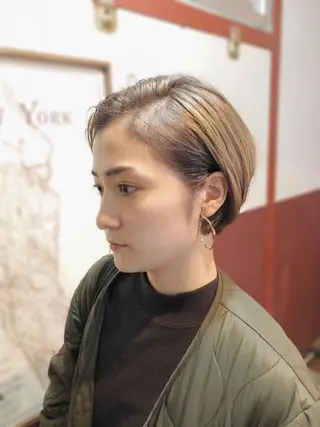 ショート カラー ノグチ ユウキ/ボブのヘアスタイル