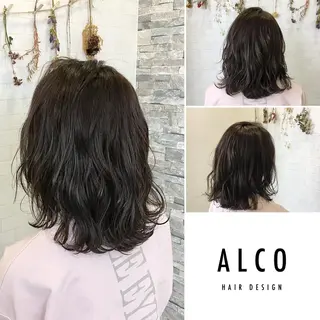 ミディアム カラー ワタイショウタ 髪質改善✨眉毛サロンのヘアスタイル