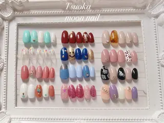 ネイル 🌙都岡 ムーンネイルのネイルデザイン