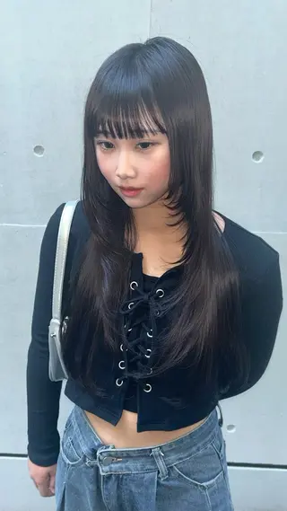 ロング レイヤー/マツエク 💋𝑨𝑵𝑵𝑨のヘアスタイル