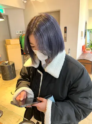 ミディアム カラー 🩷ハイトーン透明感 レイヤー🩷ユリカのヘアスタイル