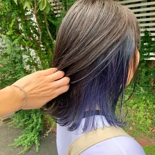 ミディアム カラー Lond jeloud 名古屋所属・髪質改善 の達人/杉原碧仁のヘアスタイル