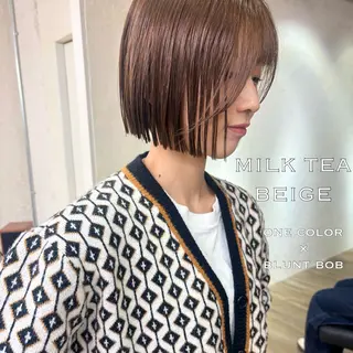 ミディアム カラー ⌇🌹透明感カラー ᴍᴇɢᴜᴍɪ ⌇のヘアスタイル