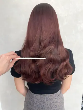 セミロング カラー 🌿レイヤー赤み消し 🌿西村拓也のヘアスタイル