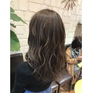 ミディアム カラー 髪質改善 艶髪🔵ﾌｾﾅｵﾔのヘアスタイル