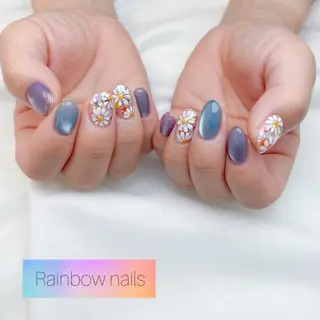 ネイル Rainbow nailsくろちゃんのネイルデザイン