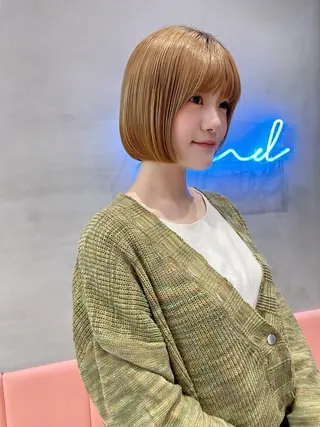 ショート Misaki /ボブ/縮毛矯正のヘアスタイル