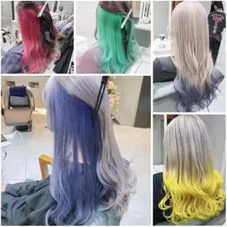 セミロング モテ髪透明感❤️ デイズヘアカラーのヘアスタイル