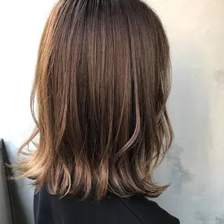 ミディアム 森山 佳小里/カラー /似合わせカットのヘアスタイル