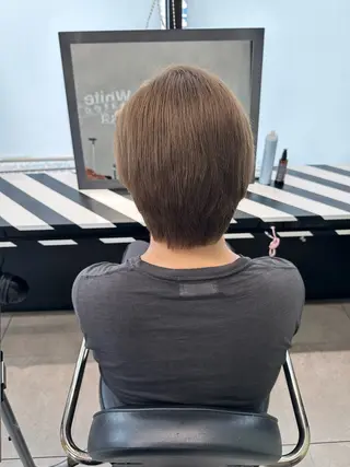 カラー 艶暖色/ベージュ SAKI💜のヘアスタイル