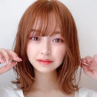 ミディアム ヤスドミ ケイスケのヘアスタイル