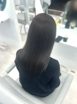 ロング カラー 武田 唯来のヘアスタイル