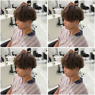 ショート パーマ メンズ トレンド特化毛流れ の達人DAIKIのヘアスタイル